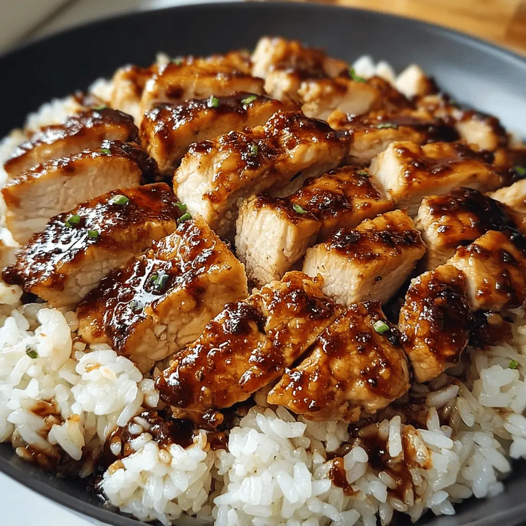 Easy Honey BBQ Chicken Rice Bowl Recipe
