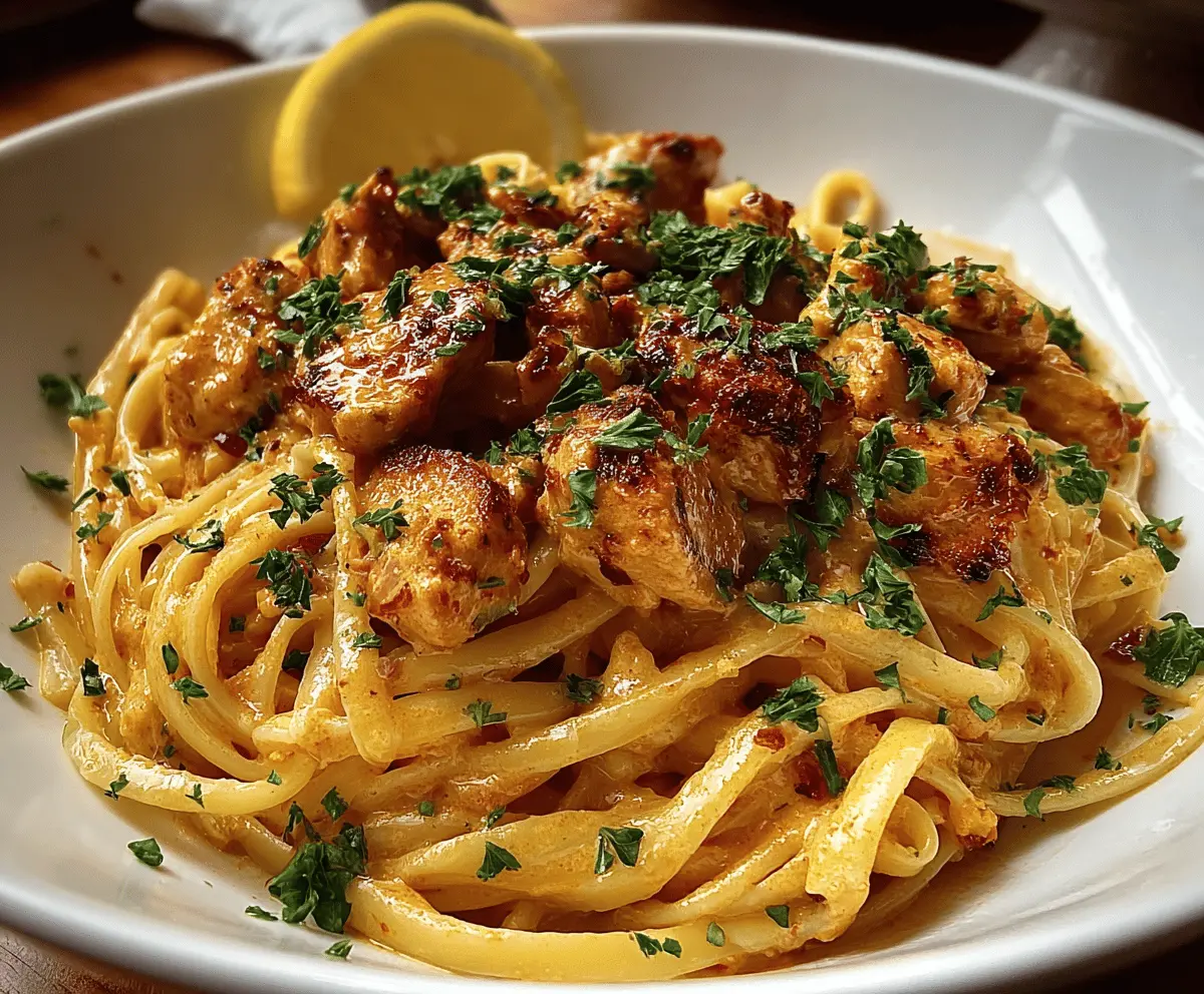 Easy Cowboy Butter Chicken Linguine Recipe