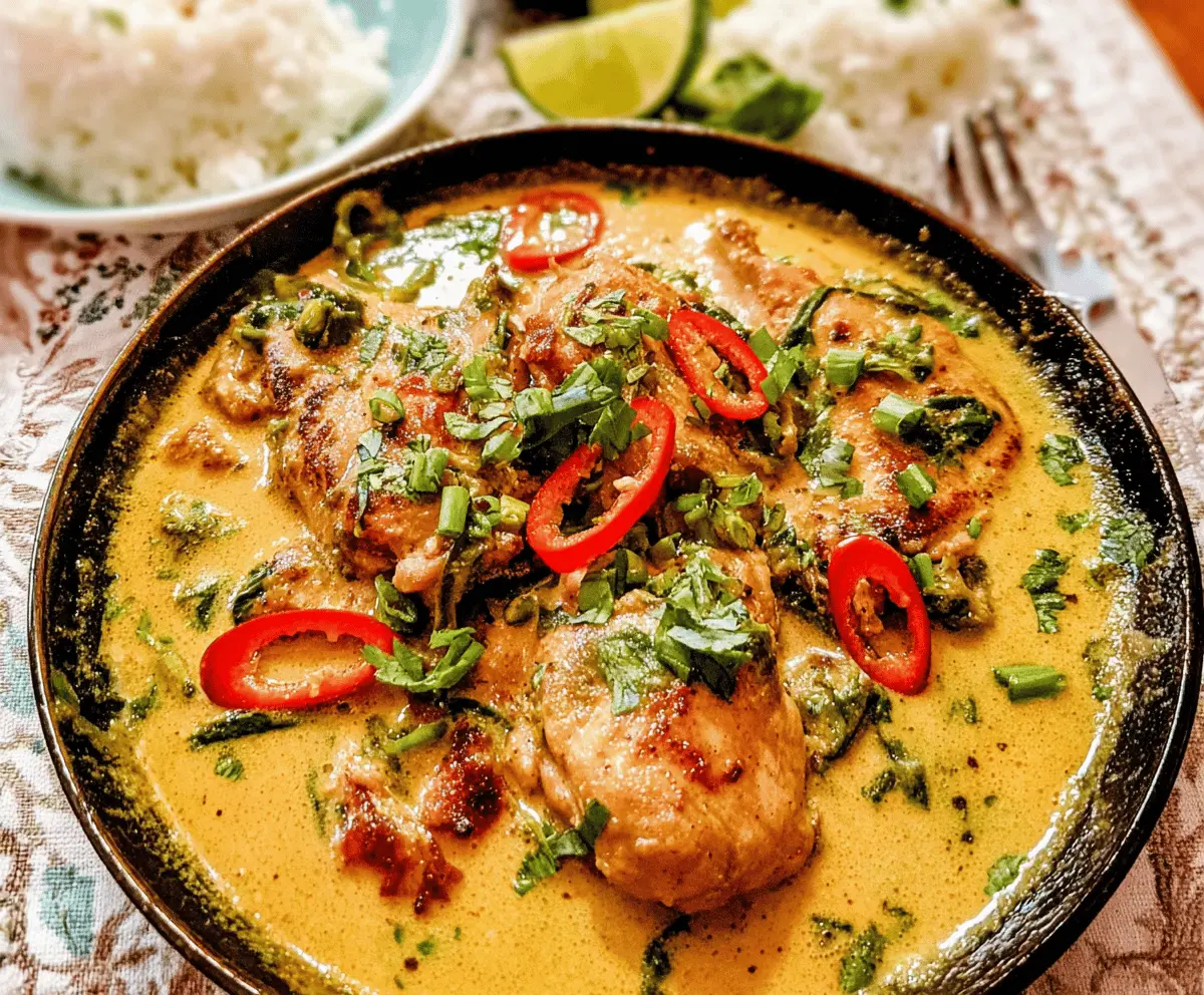 Creamy Coconut Milk Chicken Recipe