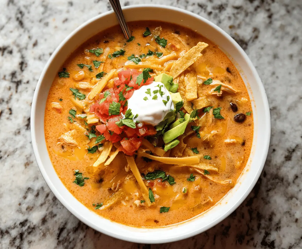 Creamy Chicken Tortilla Soup Recipe for Cozy Evenings