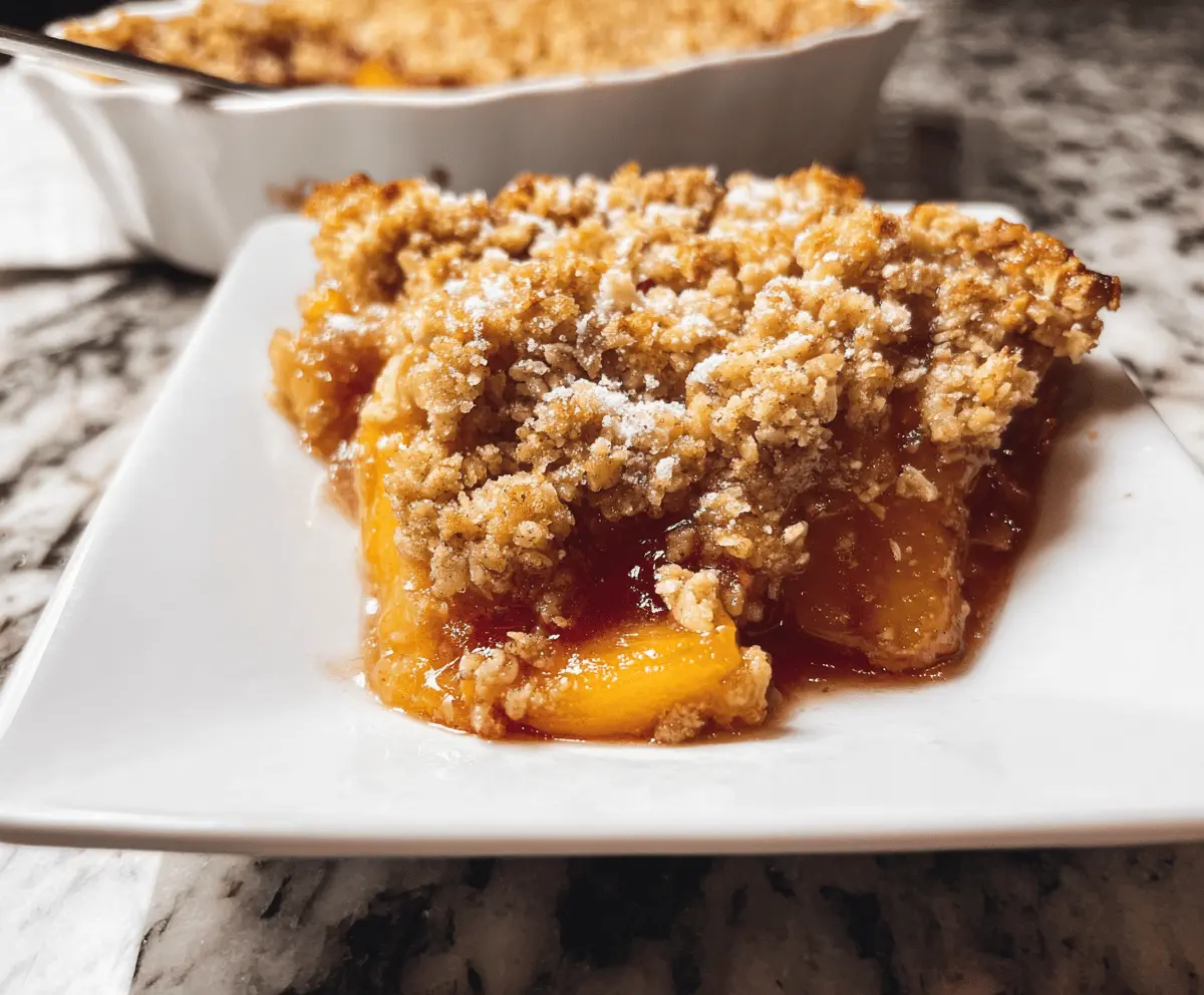Easy Homemade Peach Crisp Recipe