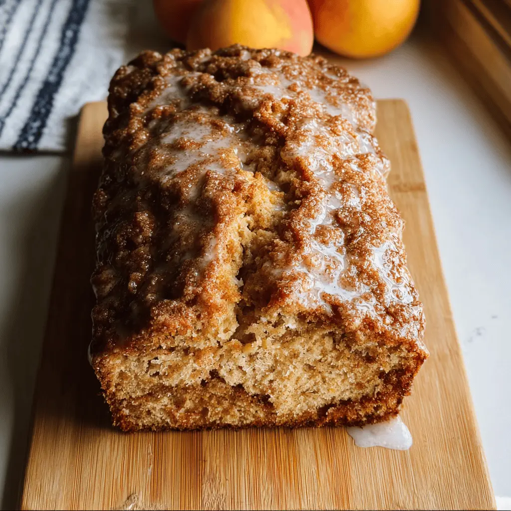 Easy Cinnamon Peach Bread Recipe with Warm Spices