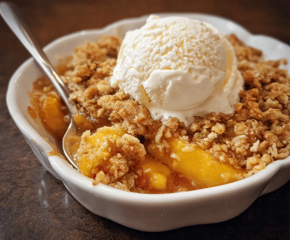 Easy Homemade Peach Crisp Recipe