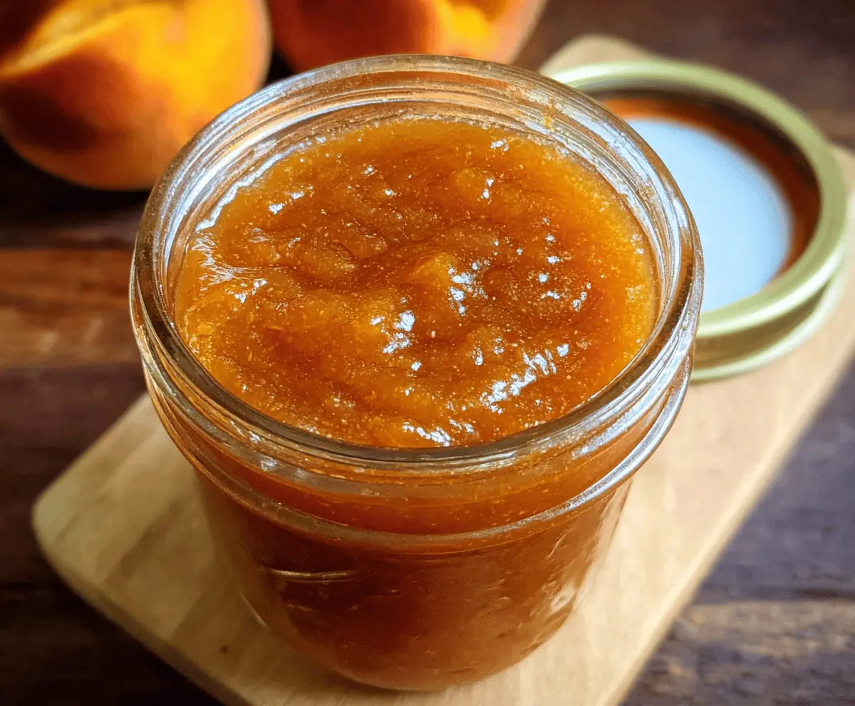 Easy Homemade Crockpot Peach Butter Recipe