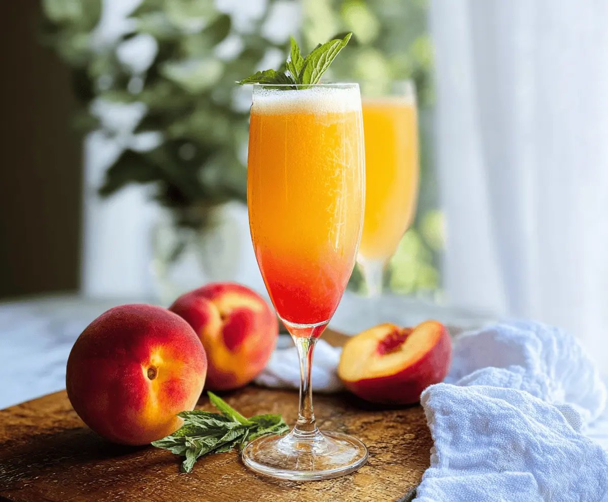 Easy Peach Bellini Recipe for Summer Sips