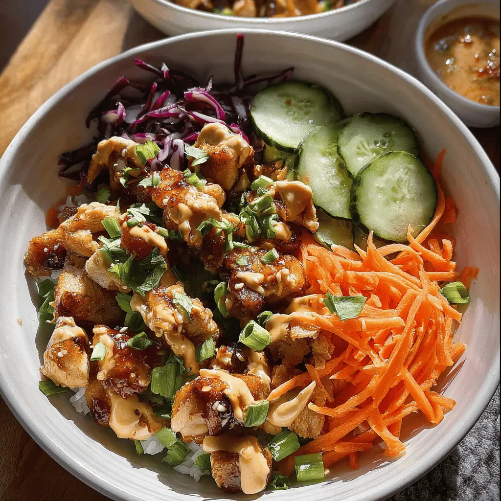Easy Bang Bang Chicken Bowl Recipe