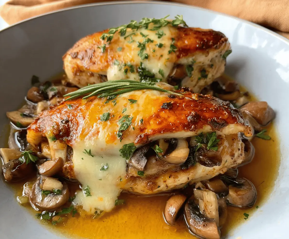 Easy Mushroom Stuffed Chicken Breast Recipe