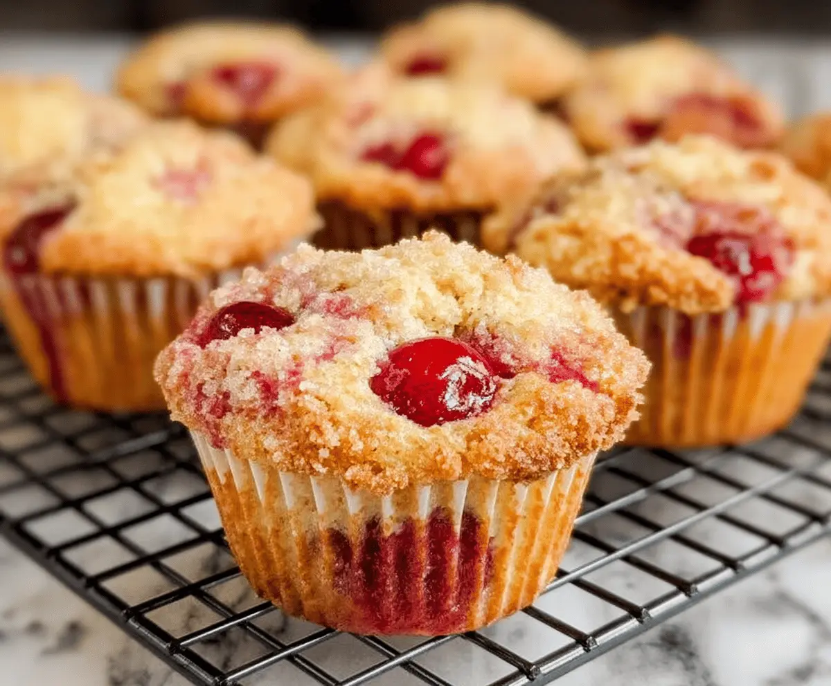 Easy Cherry Cobbler Muffins Recipe