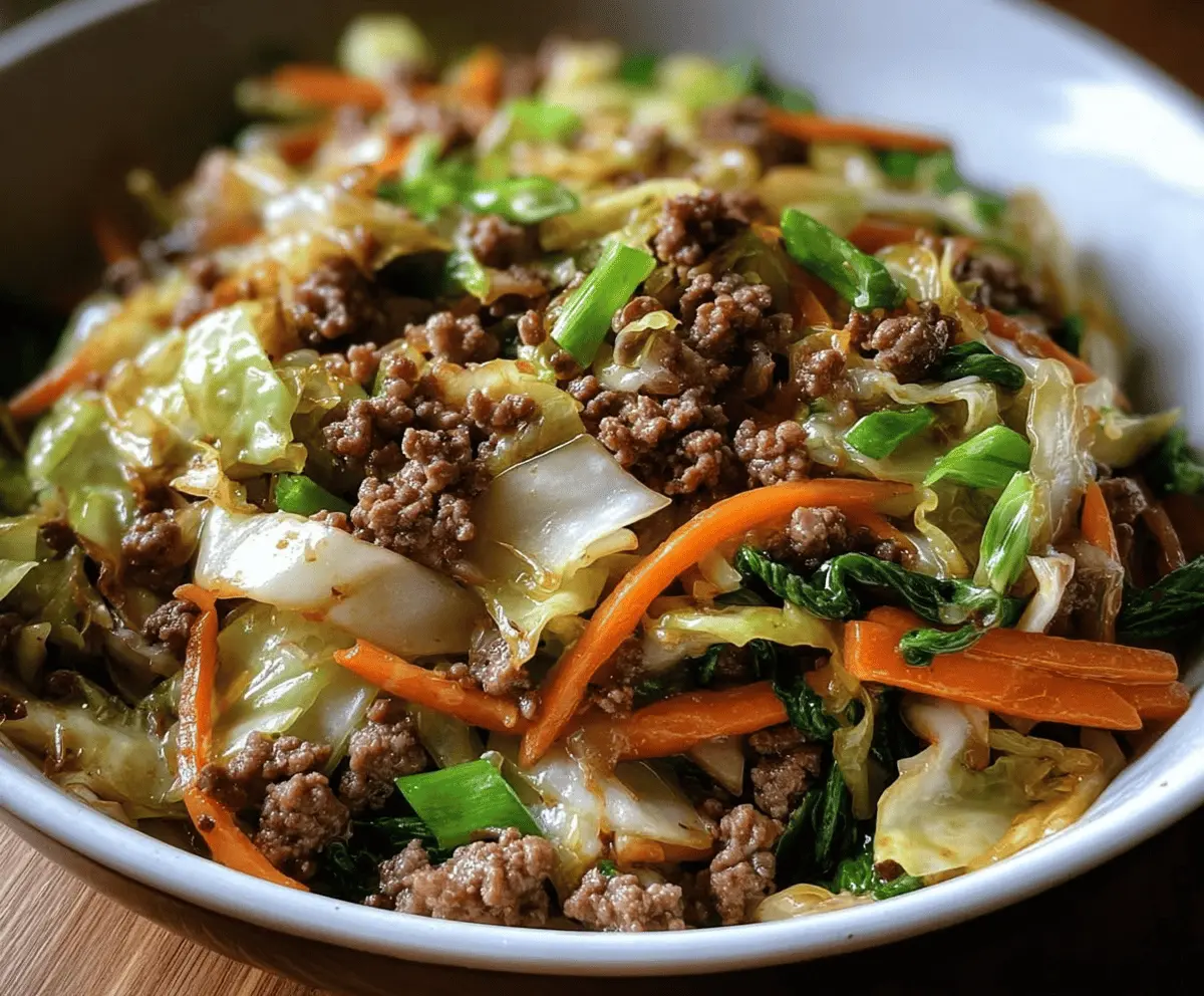 Quick and Easy Chinese Beef and Cabbage Stir-Fry