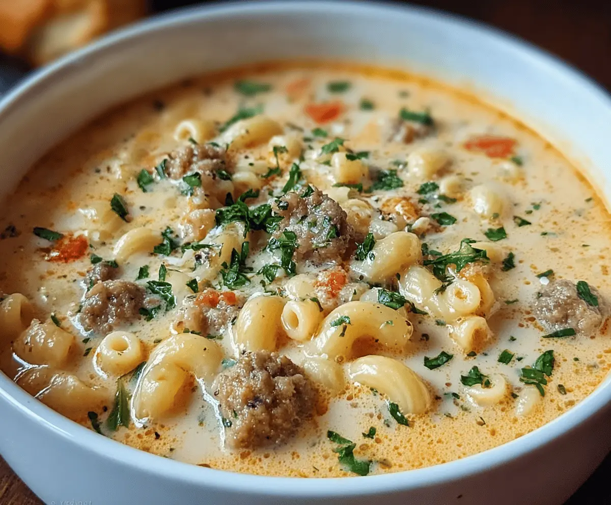 Creamy Italian Sausage Ditalini Soup Recipe