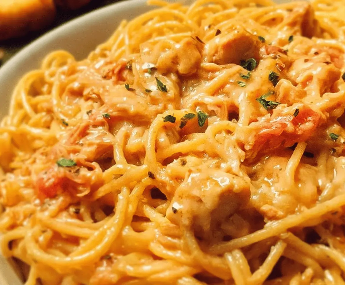 Creamy Chicken Spaghetti Casserole Recipe