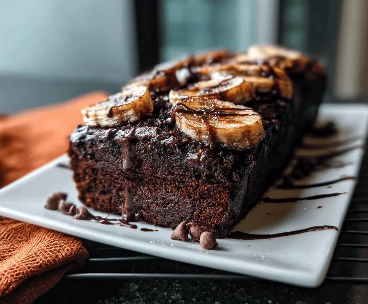 Moist Chocolate Espresso Banana Bread Recipe