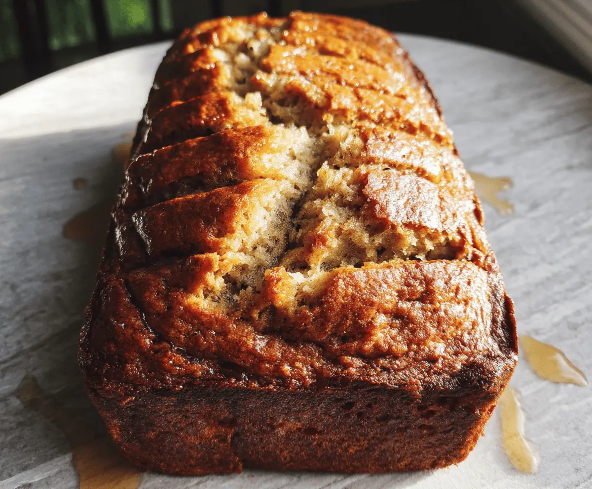 Moist Honey Vanilla Banana Bread Recipe