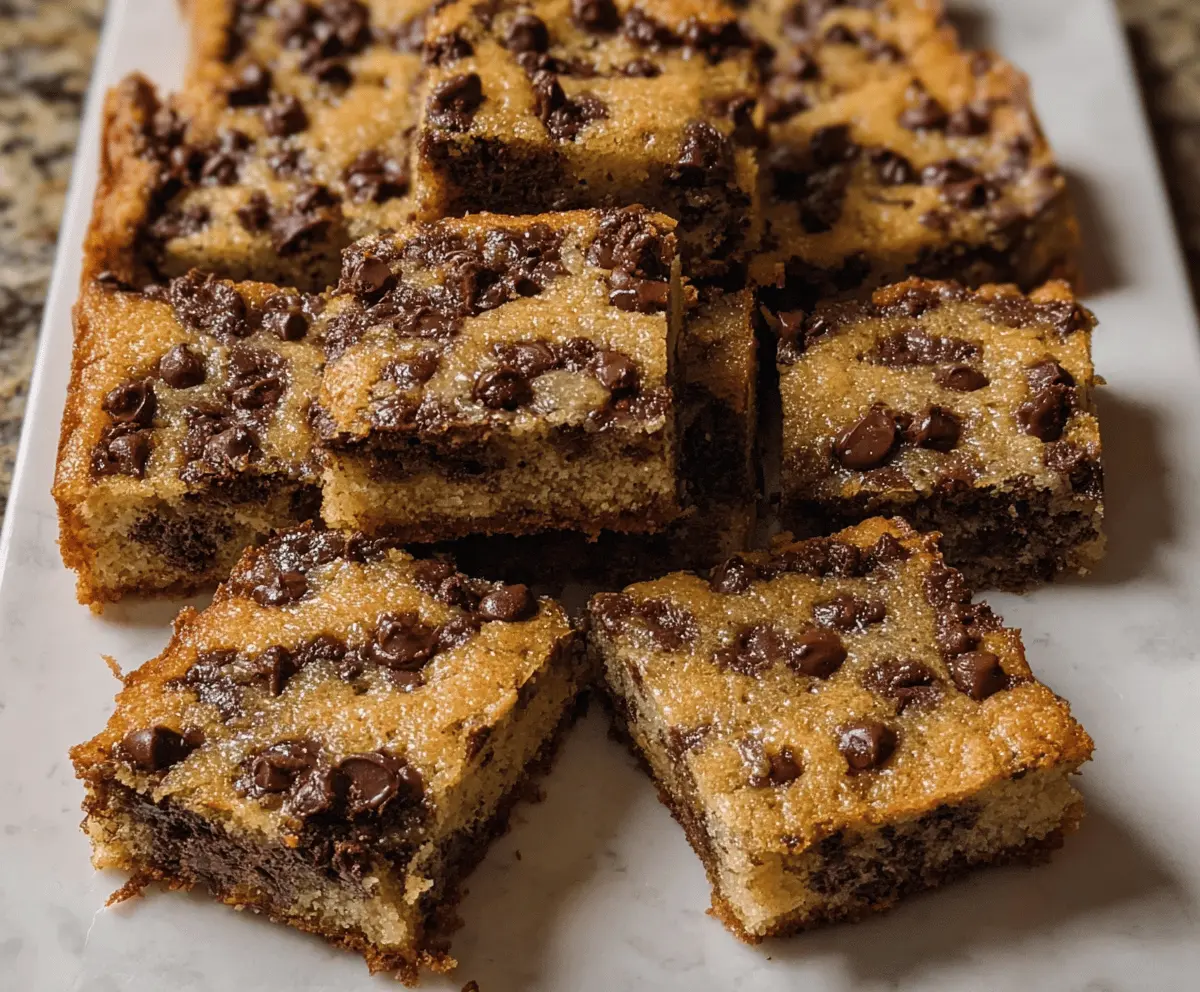 Easy Chocolate Chip Banana Bars Recipe