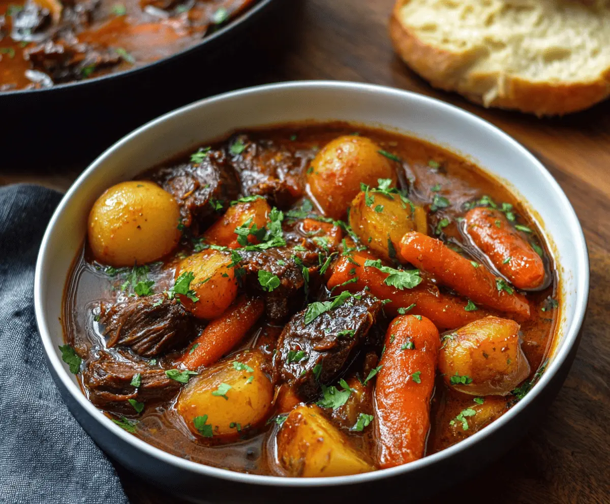 Beef Stew with Carrots & Potatoes