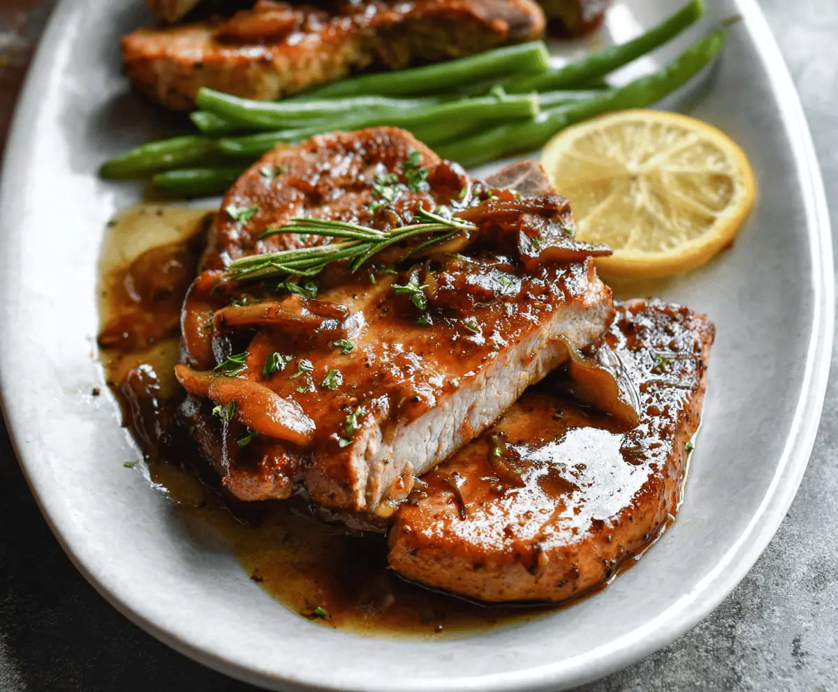 Juicy slow cooker pork chops served with vegetables for a hearty dinner.