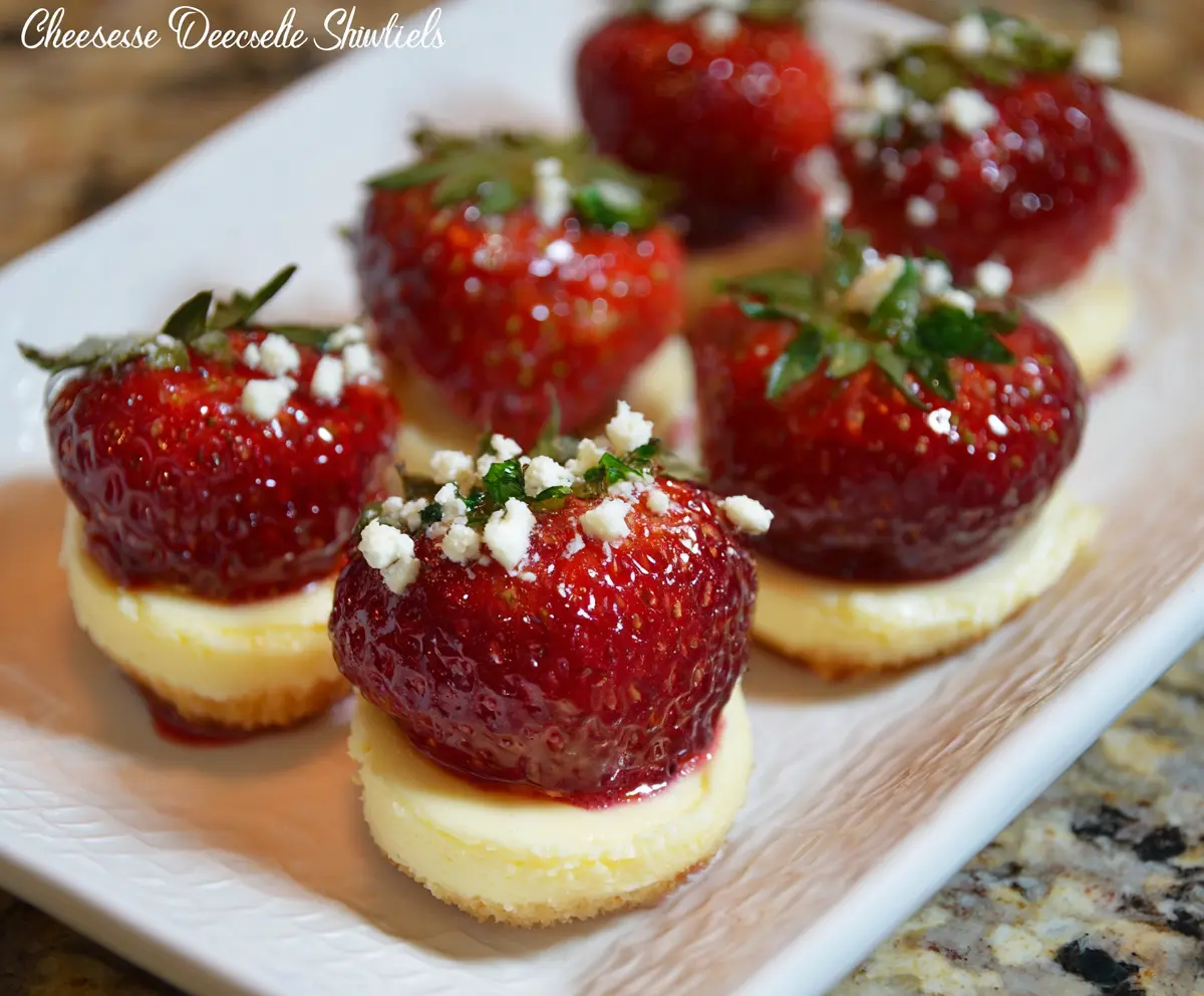 Delicious cheesecake-filled strawberries topped with chocolate drizzle for a sweet summer treat.