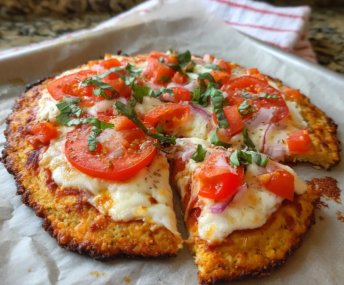 Delicious homemade cottage cheese pizza crust ready for toppings.