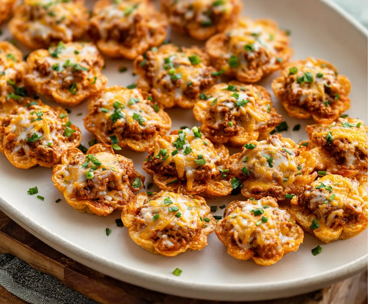 Delicious Taco Ranch Bites served on a plate, featuring crispy tacos filled with flavorful meat and fresh toppings.