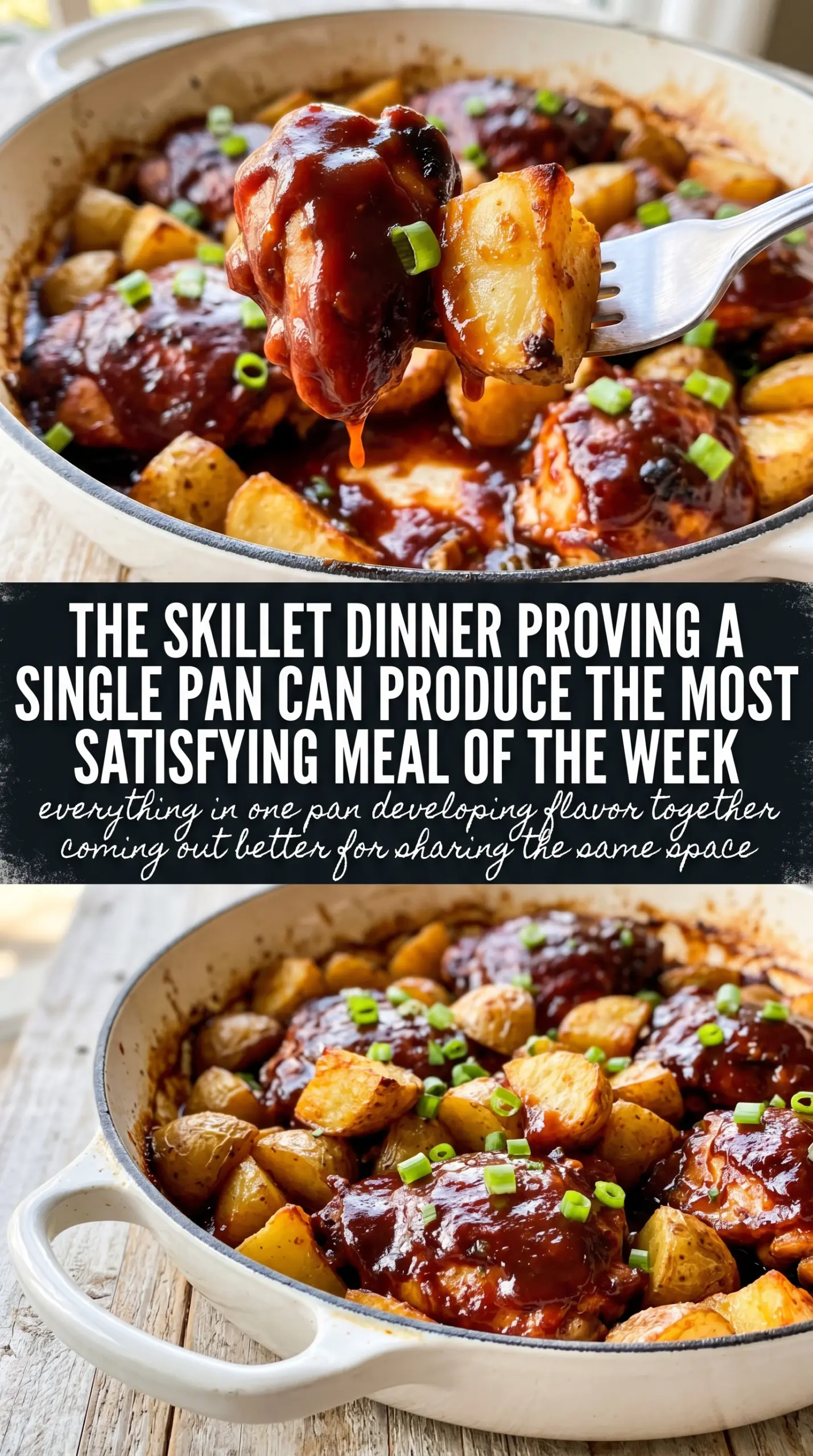 bbq chicken potato skillet cooked grilled