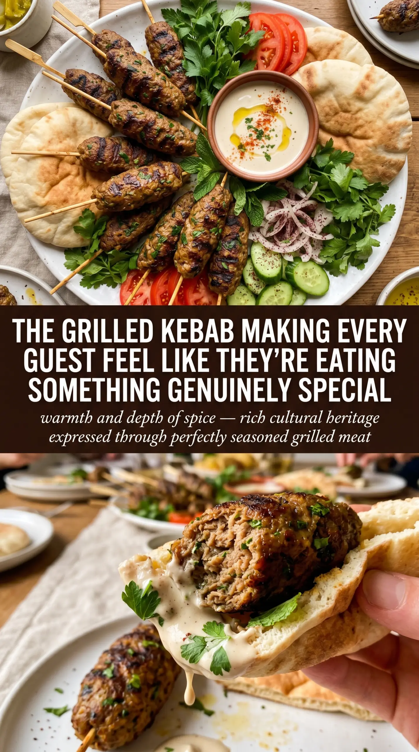 Beef Kafta Kebabs spiced grilled charred