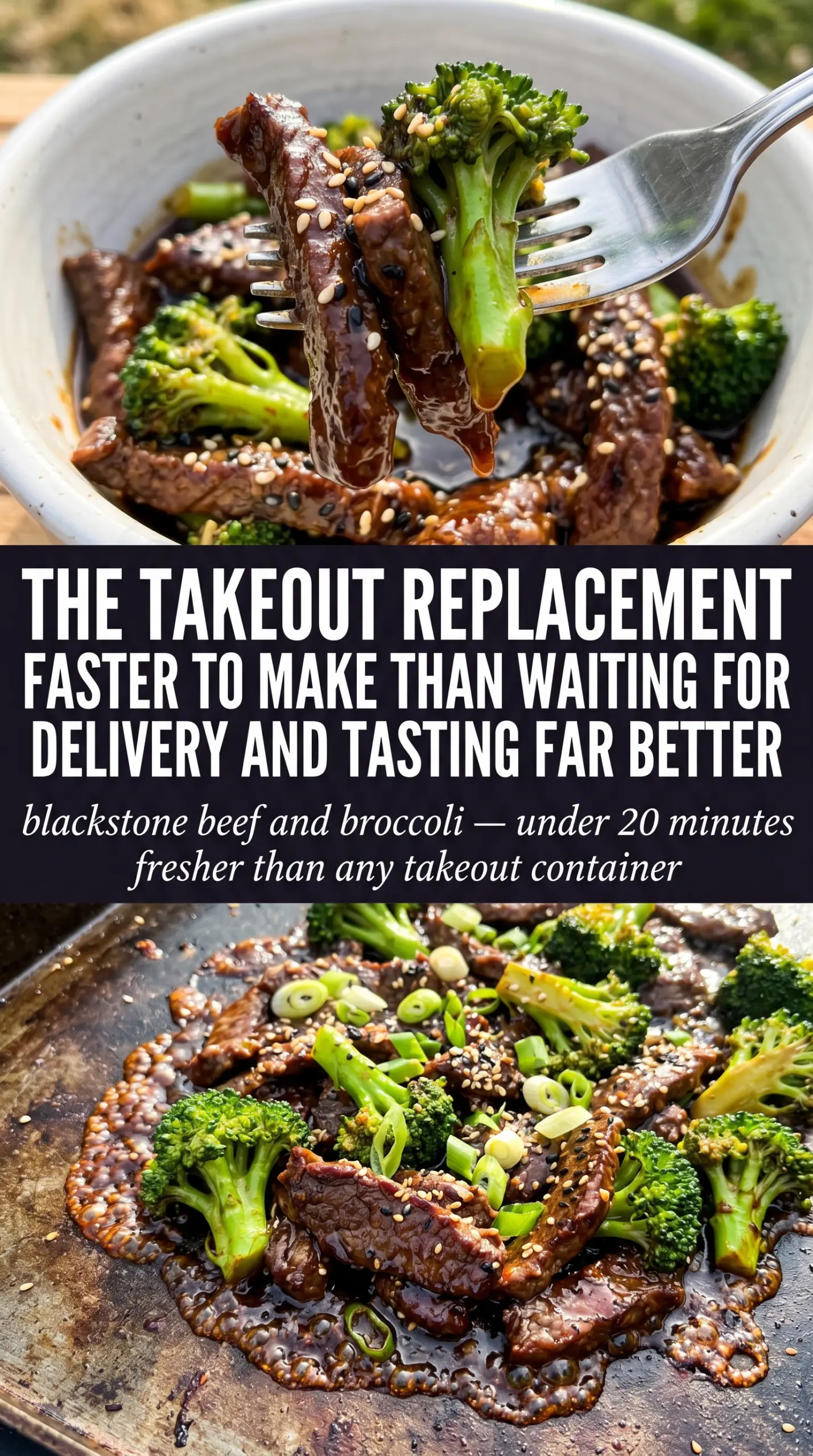 blackstone beef and broccoli cooked tender