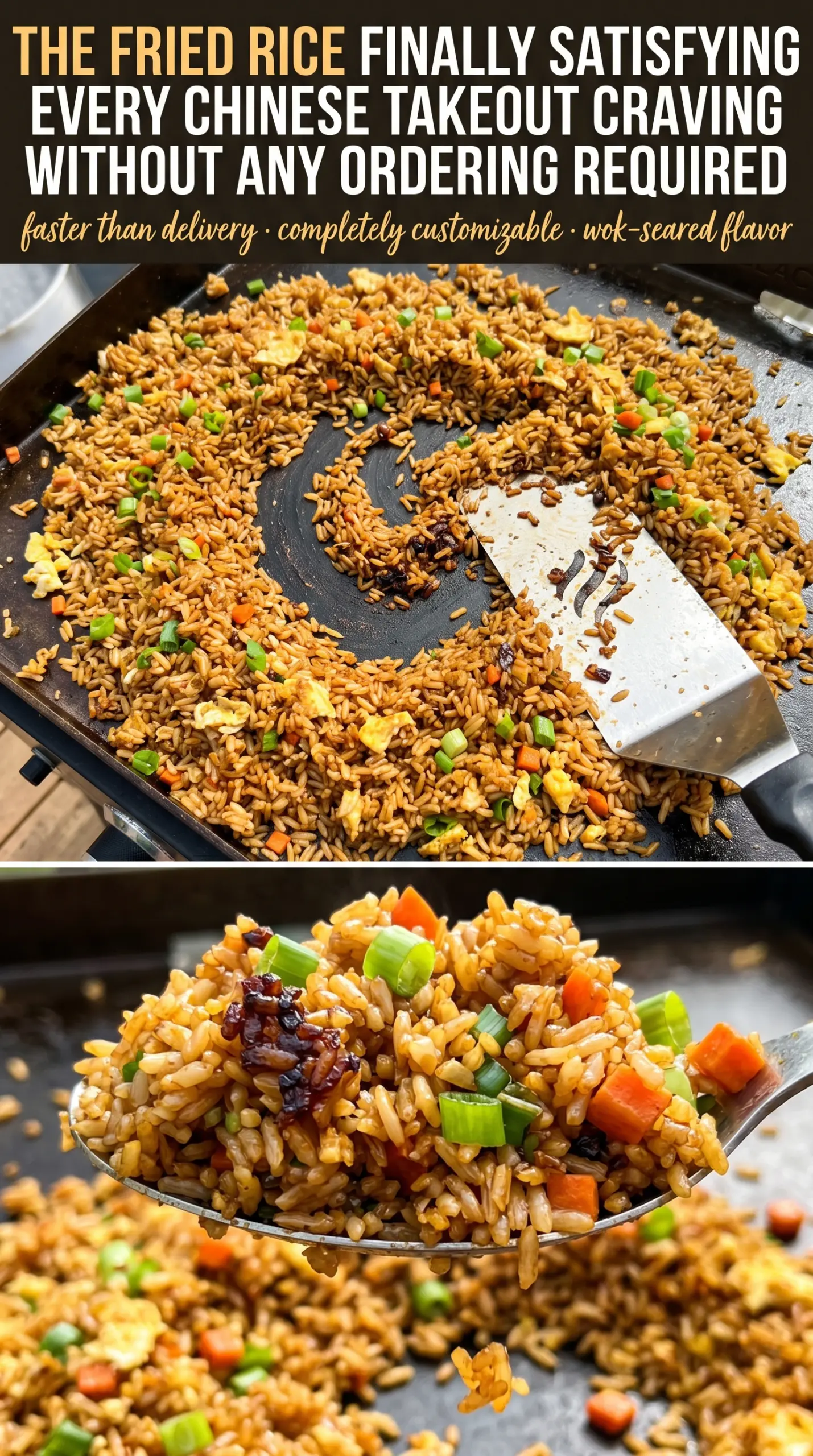 Blackstone Fried Rice golden savory griddle