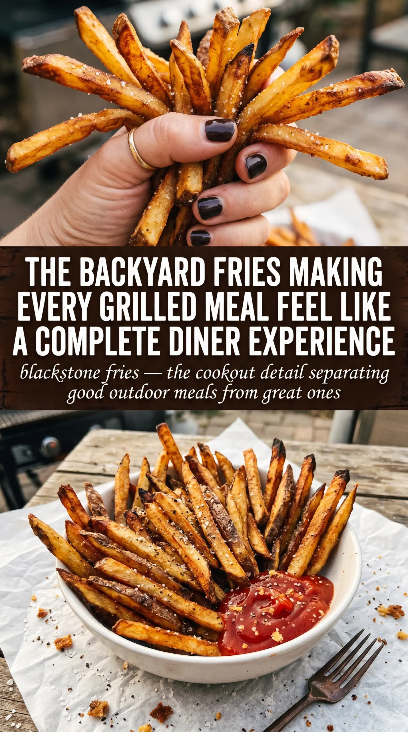 Blackstone fries crispy seasoned