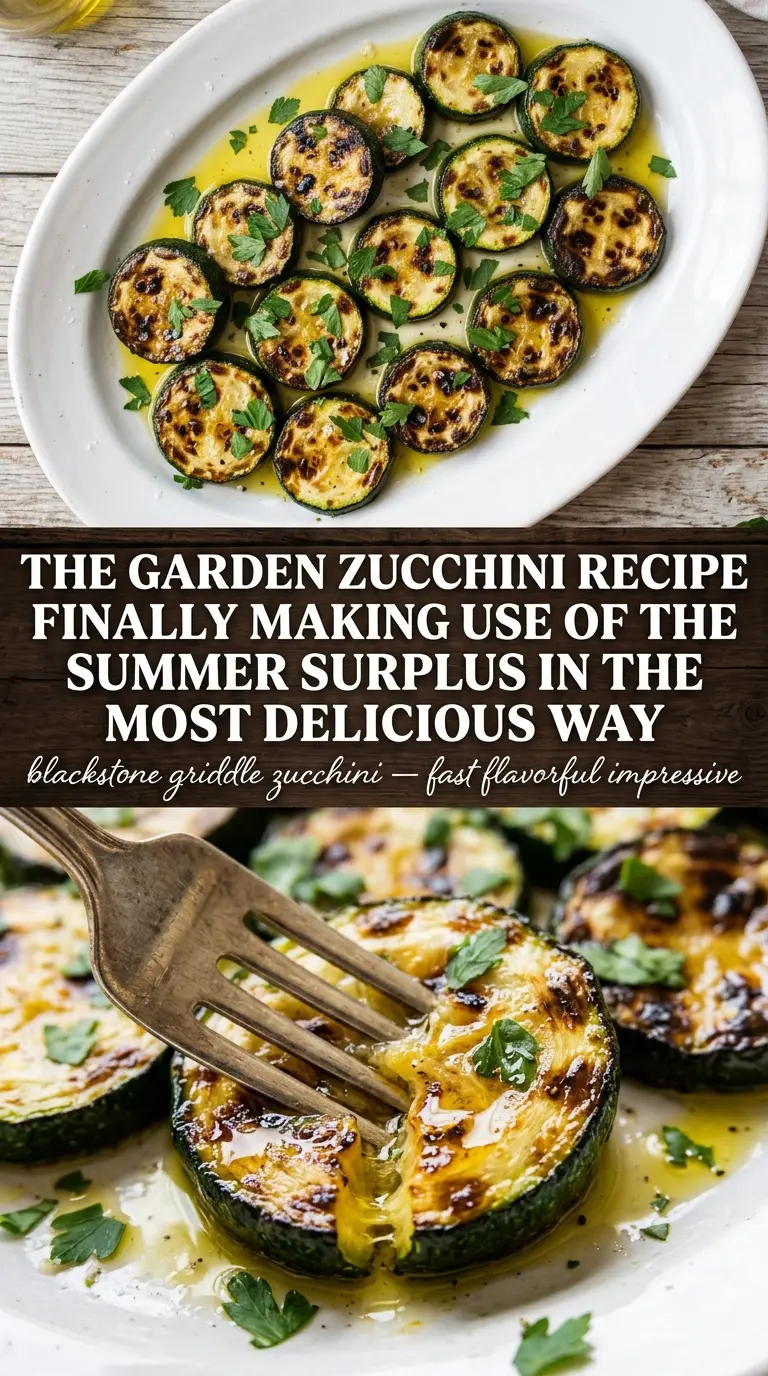 Blackstone griddle zucchini charred Parmesan basil