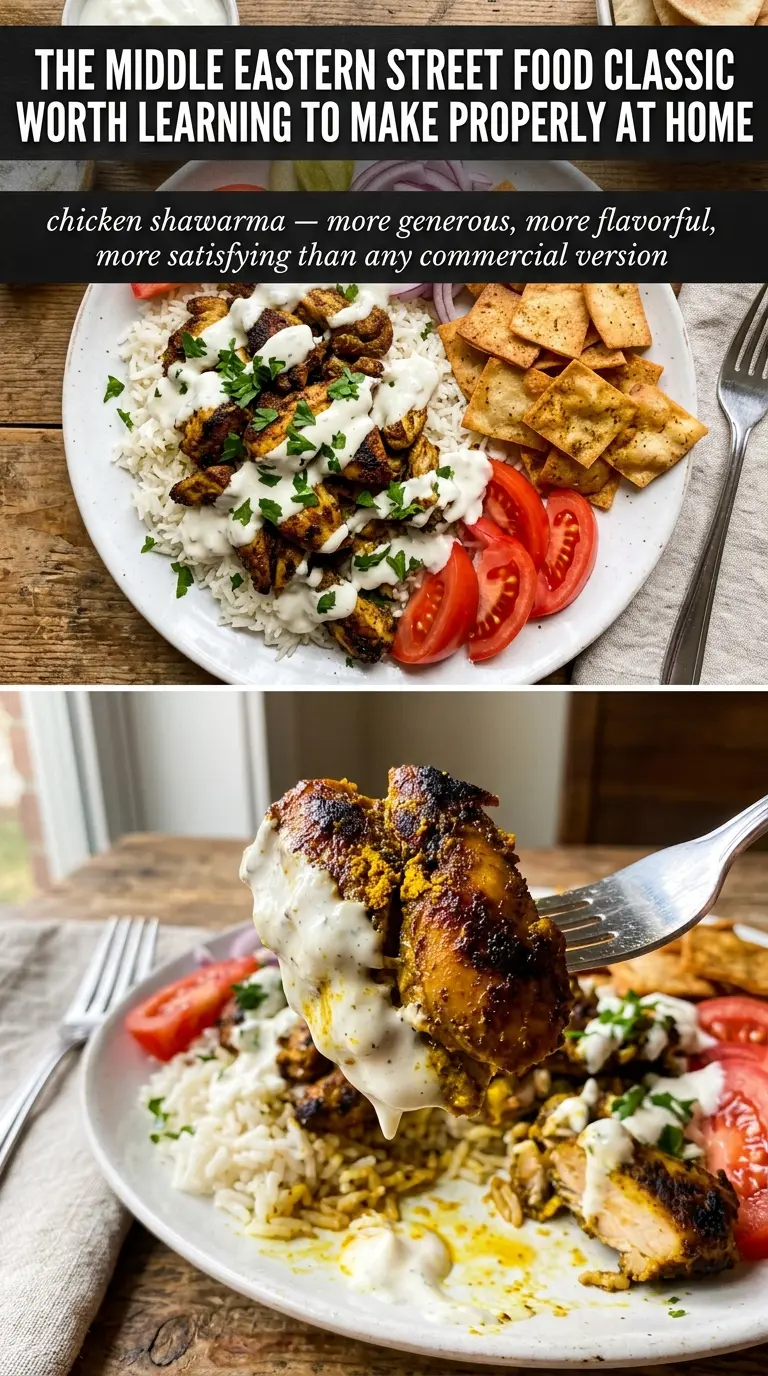 Chicken Shawarma spiced chicken pita tahini