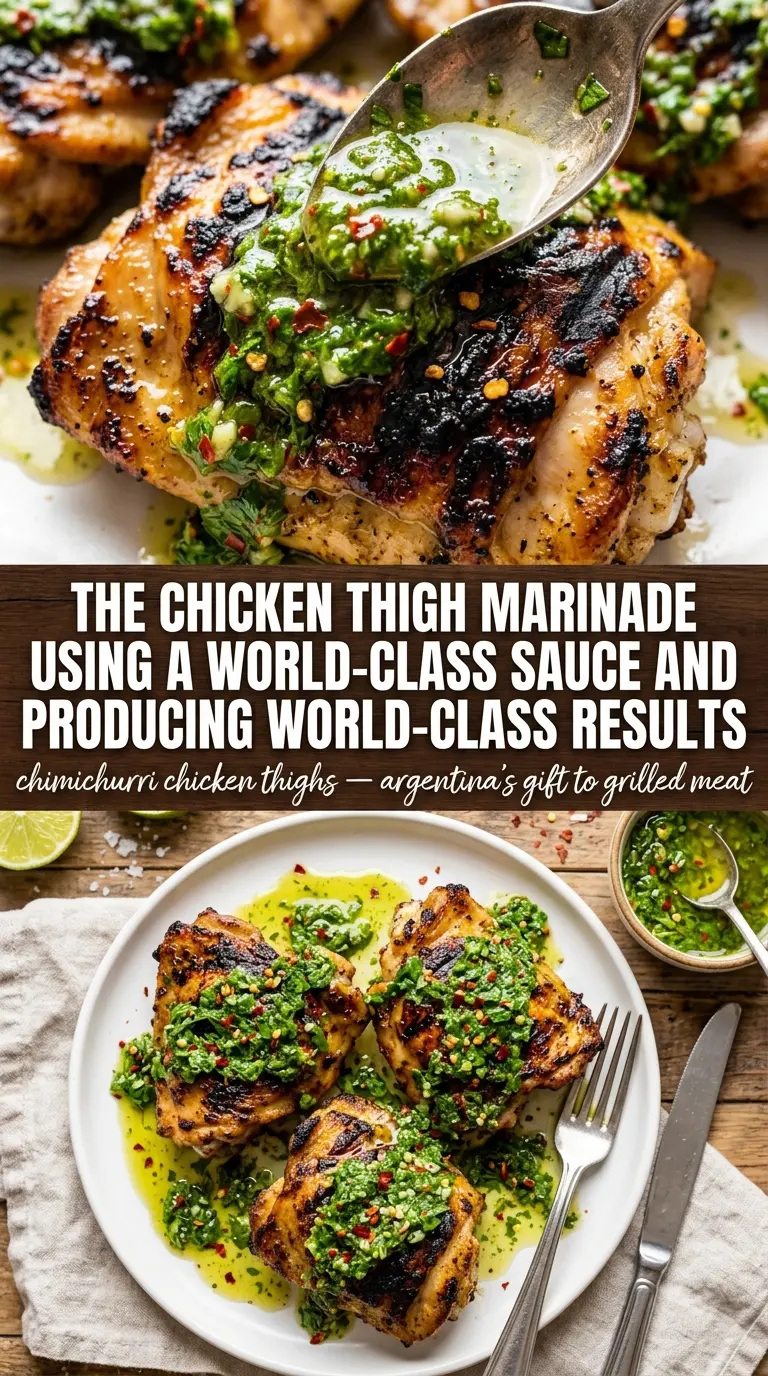 chimichurri chicken thighs cooked tender