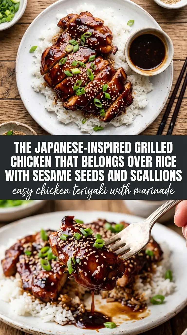 Easy Chicken Teriyaki with Marinade glossy sesame glaze