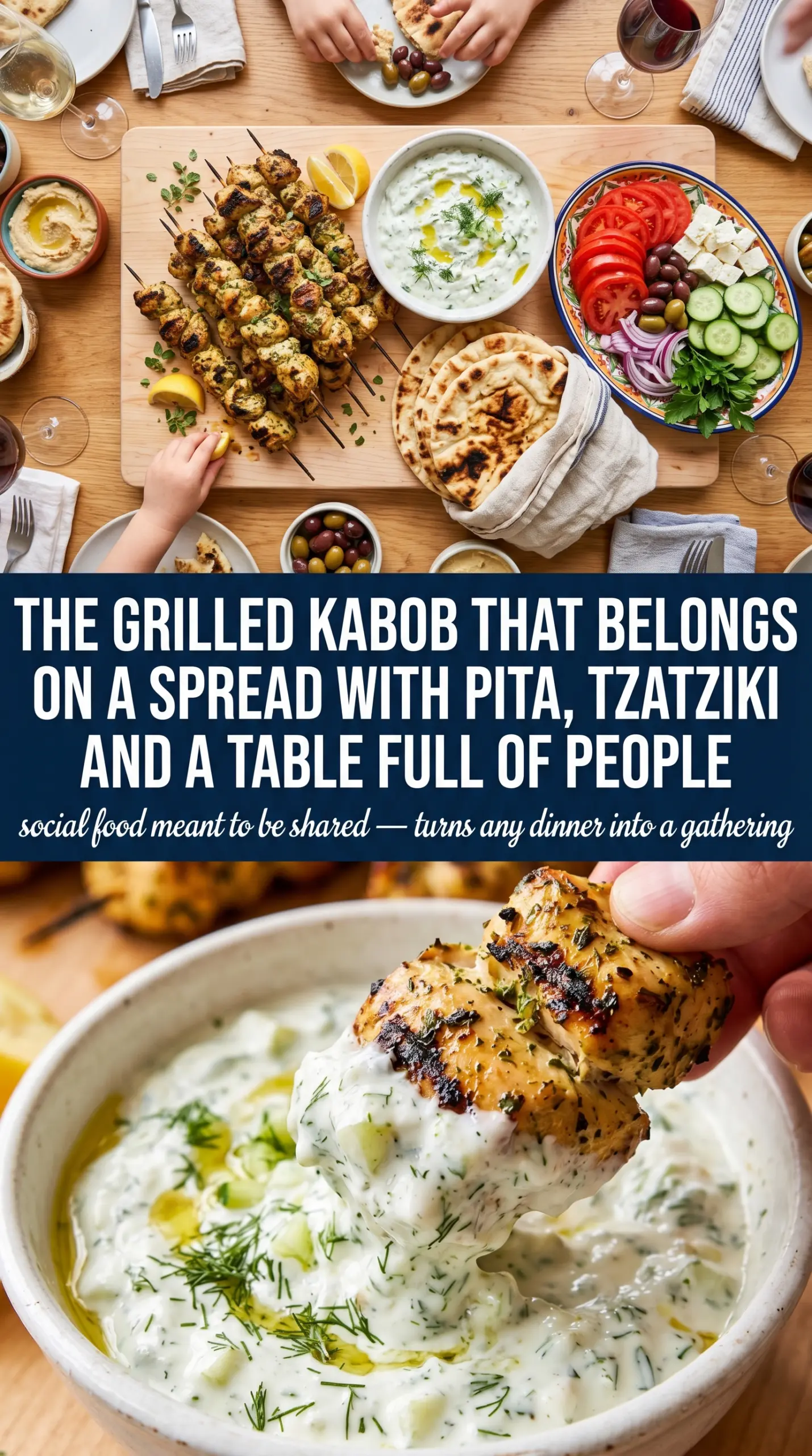 Greek Chicken Kabobs lemon garlic skewers
