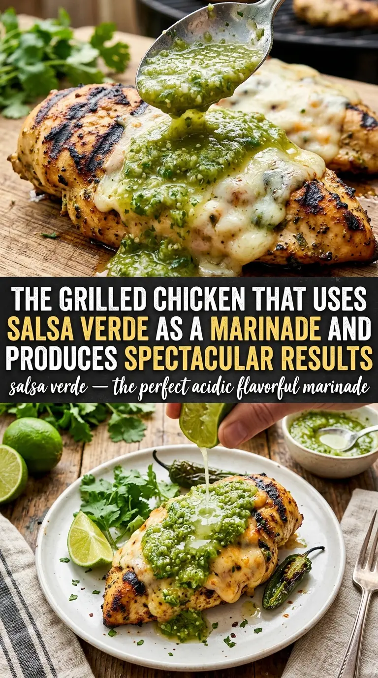 grilled salsa verde pepper jack chicken cooked grilled