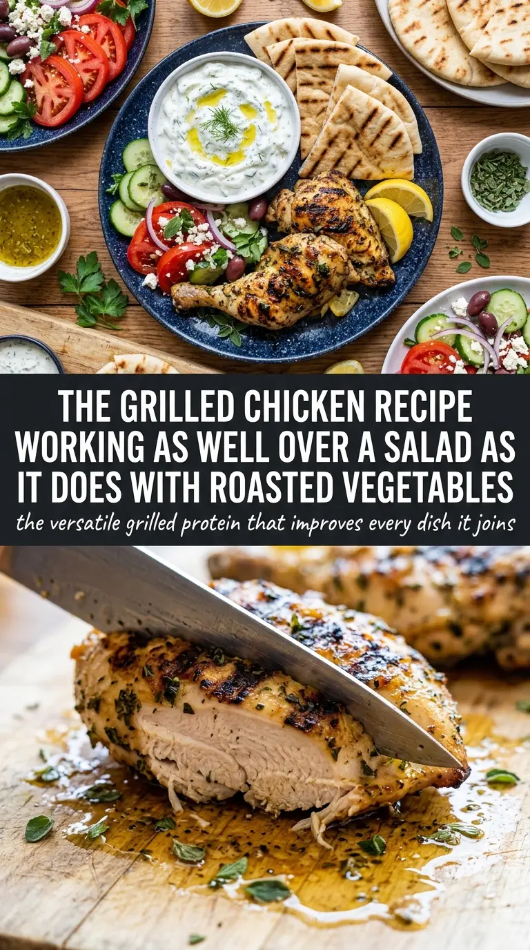 Juicy Greek Chicken lemon oregano grilled