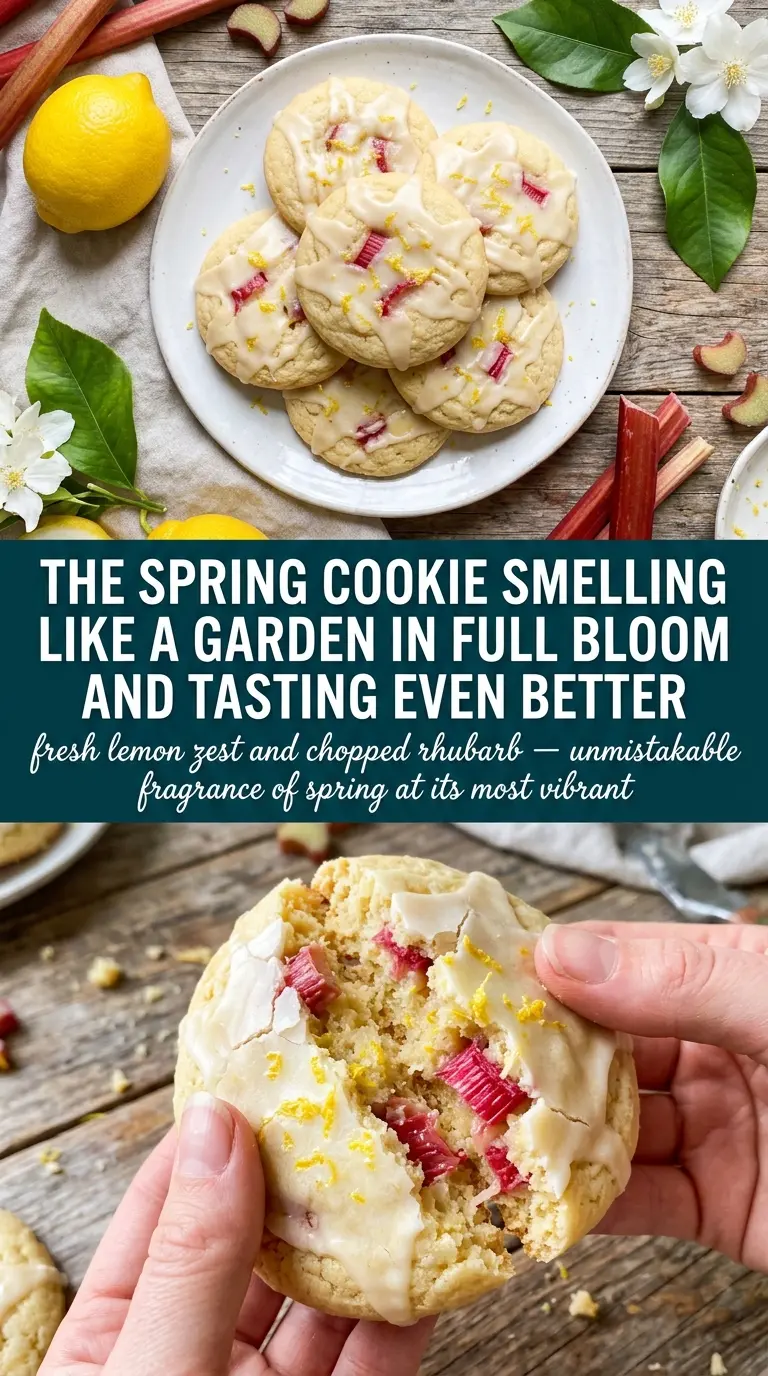 lemon and rhubarb cookies cooked tender