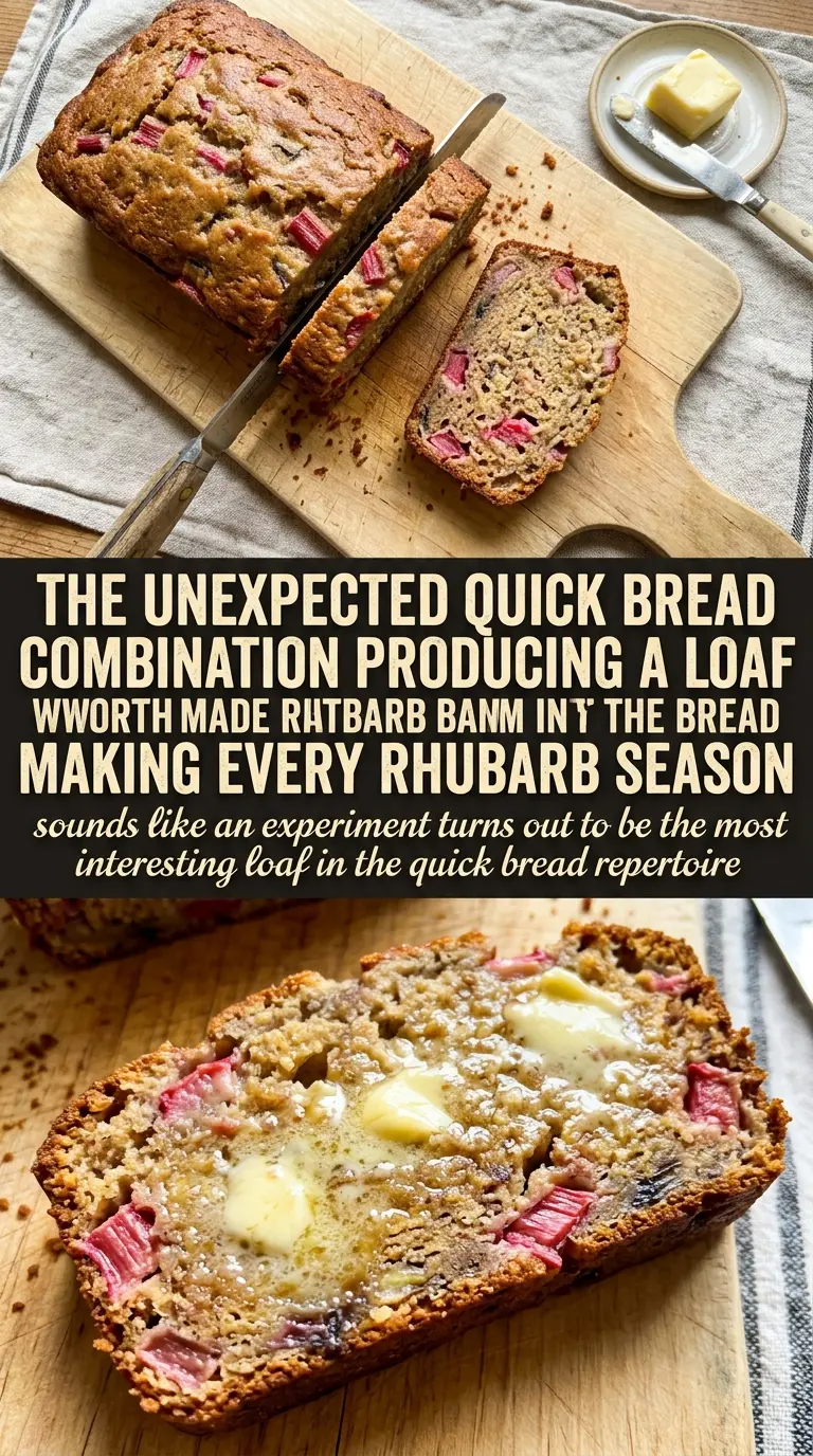 Rhubarb banana bread moist fruit bread