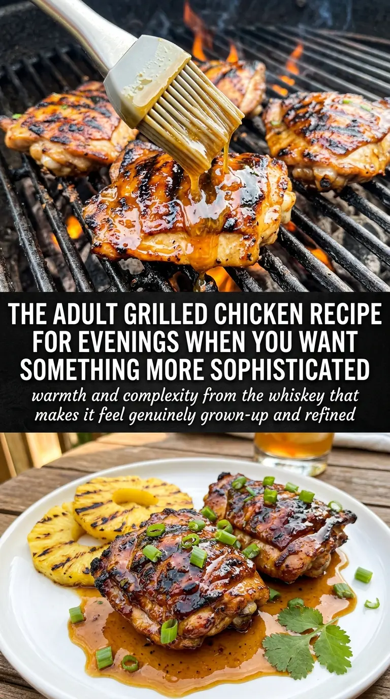 whiskey pineapple chicken cooked tender