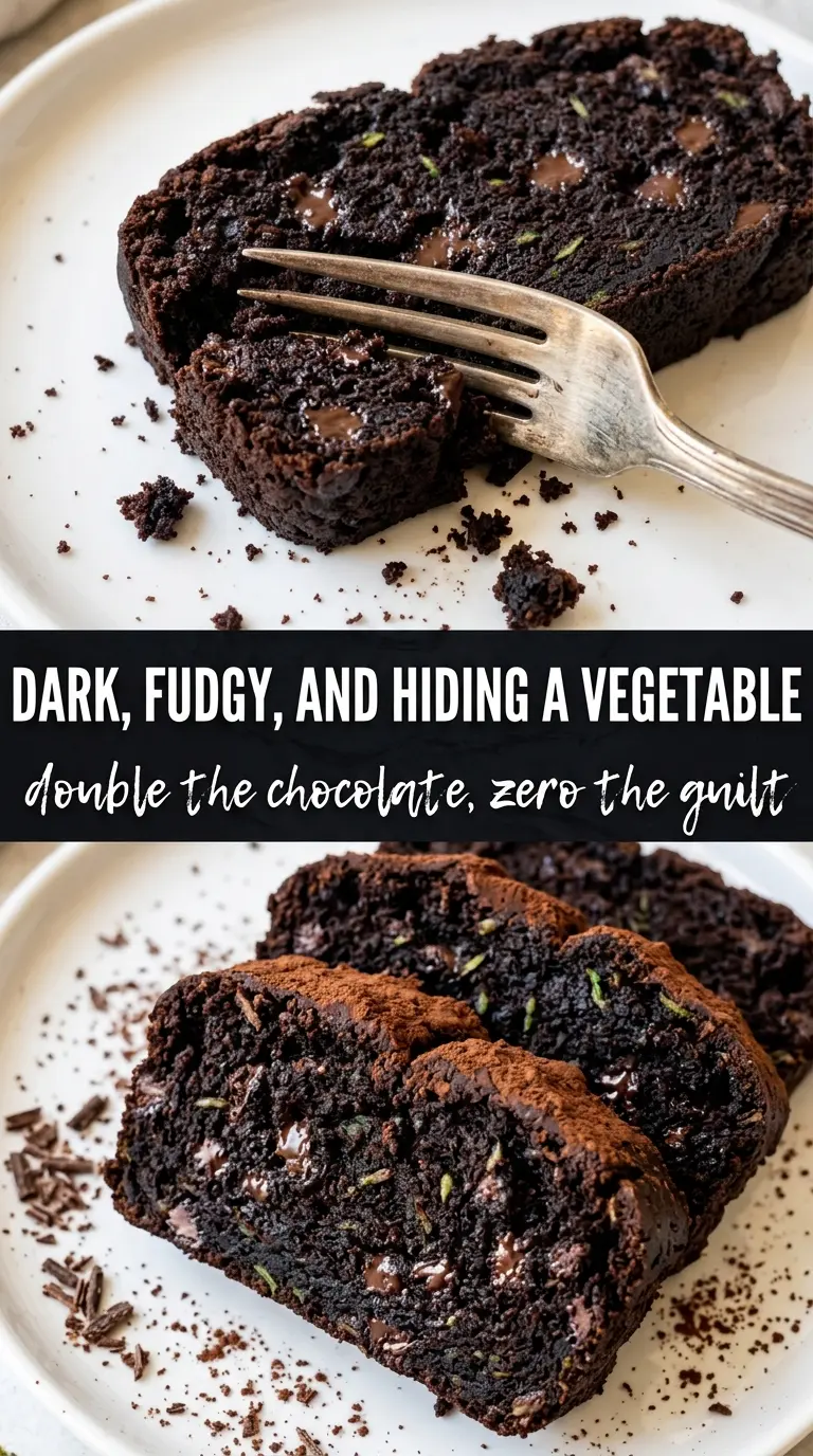 Double Chocolate Zucchini Bread fudgy chocolate chip loaf