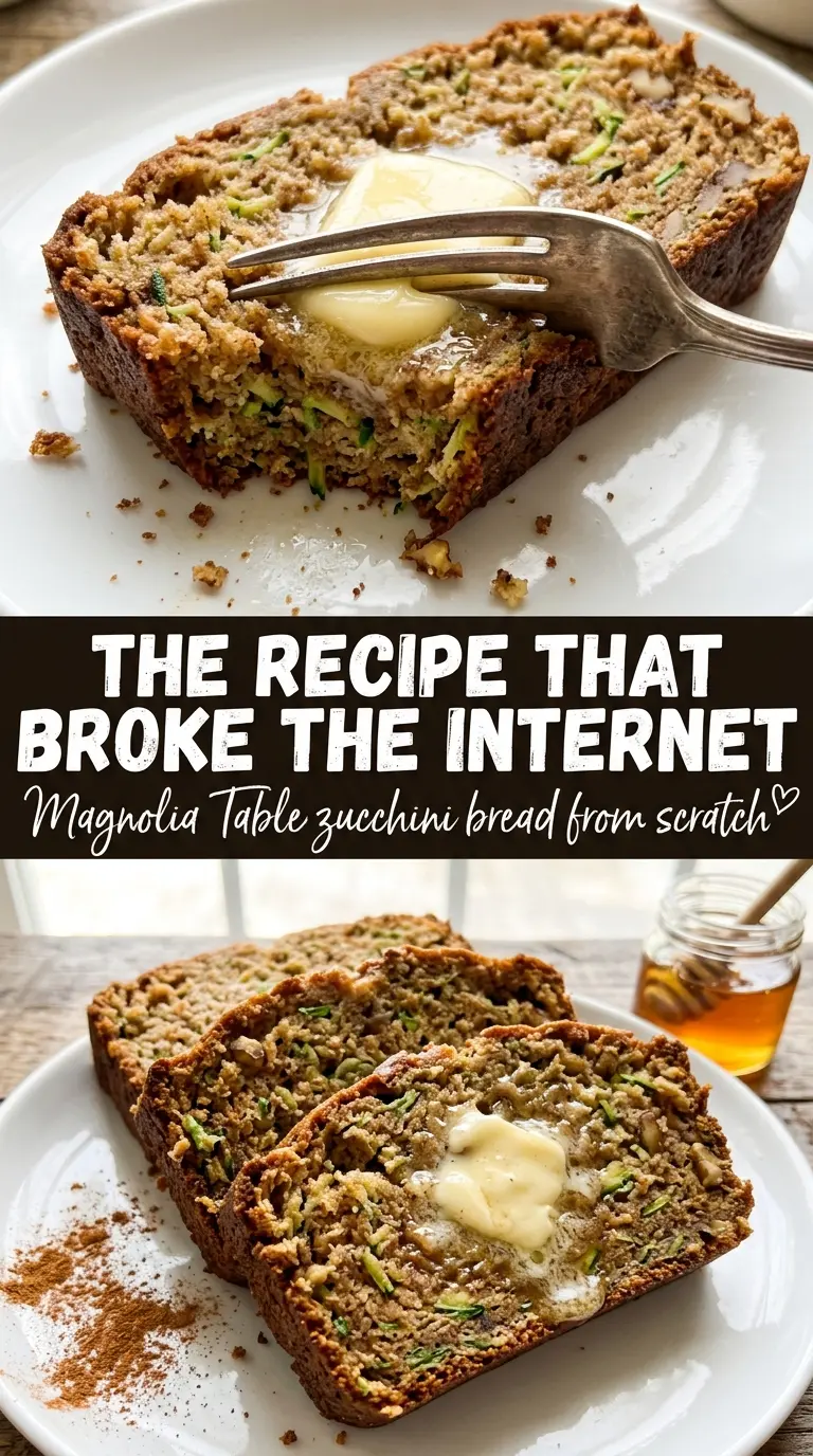 Joanna Gaines zucchini bread golden loaf moist