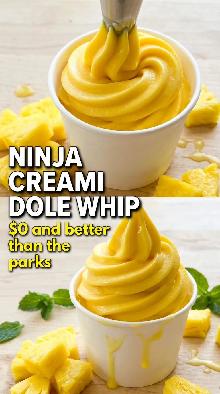 Ninja Creami Dole Whip tropical creamy pineapple