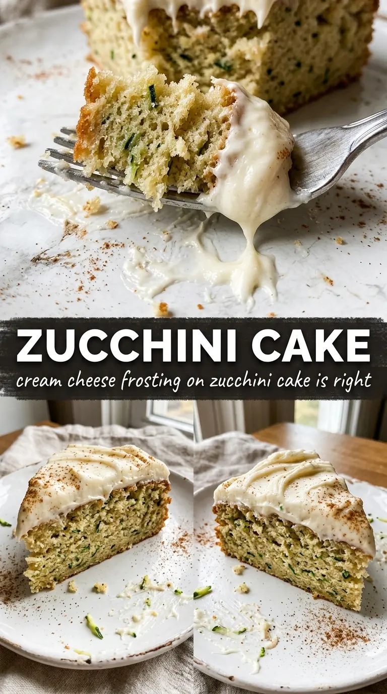 Zucchini Cake creamy spiced frosting