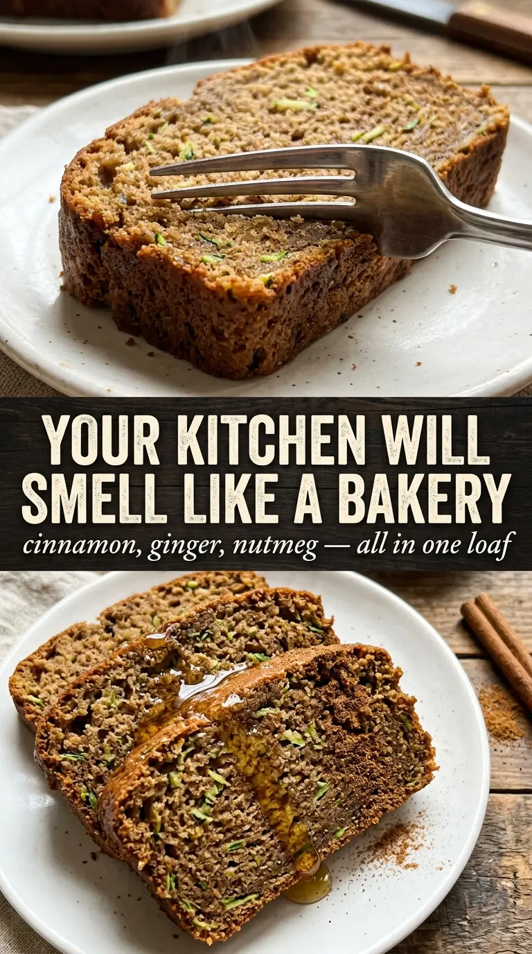Zucchini Spice Bread warm spiced loaf