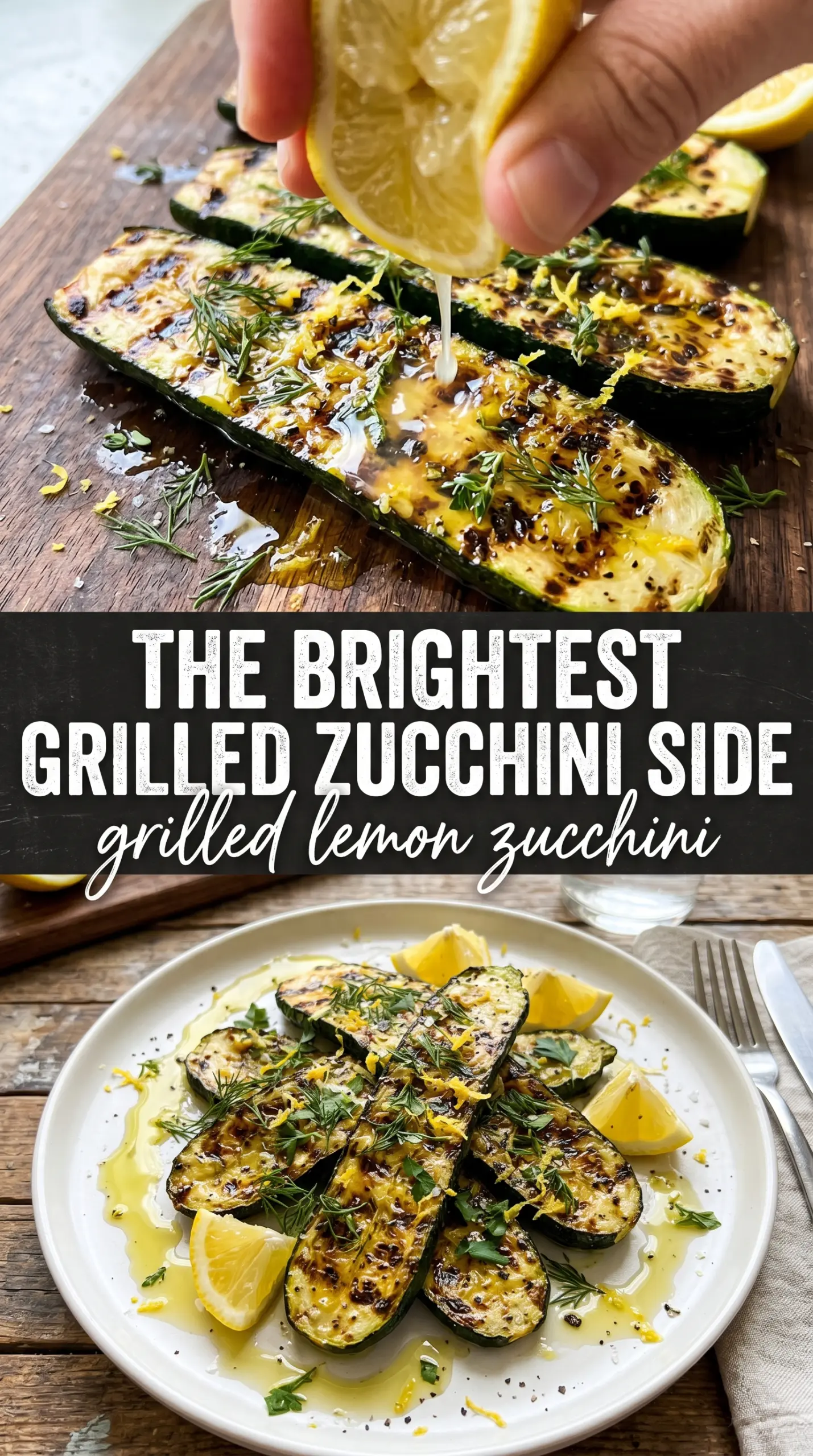 Grilled Lemon Zucchini bright citrusy charred