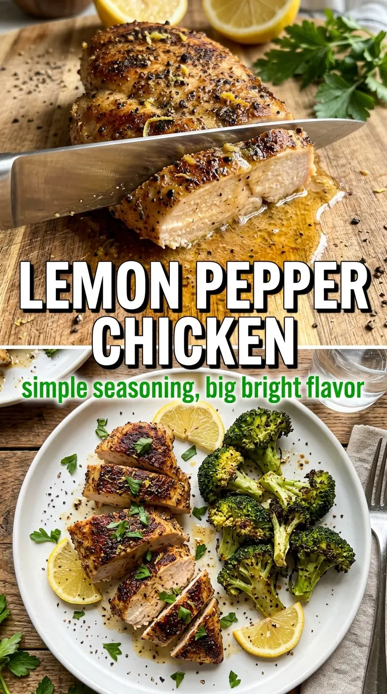 Lemon Pepper Chicken bright citrus butter
