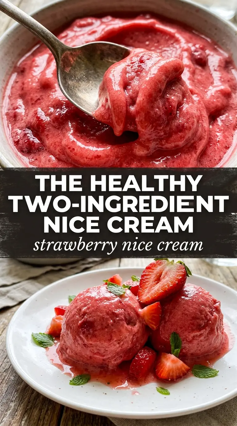 Strawberry nice cream creamy pink dessert