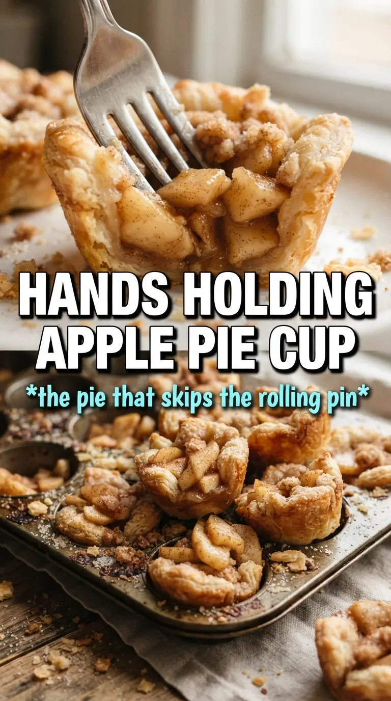 2-Ingredient Apple Pie Cups flaky apple dessert