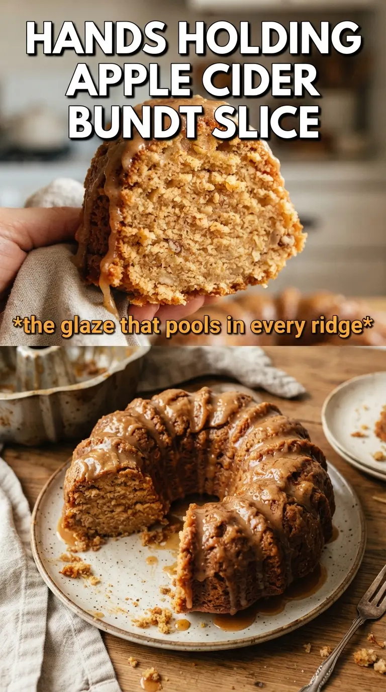Apple Cider Bundt Cake warm spiced glazed