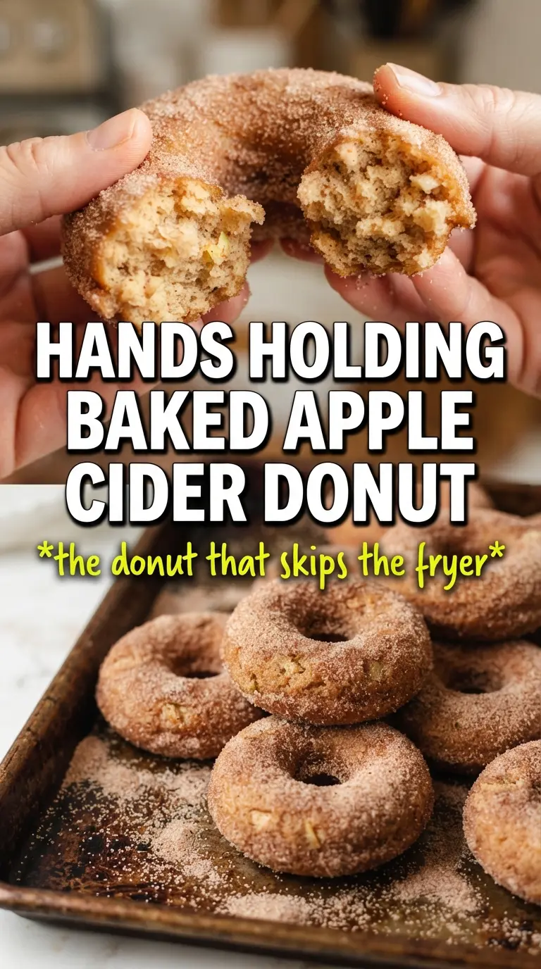 Baked Apple Cider Donuts golden cinnamon sugar