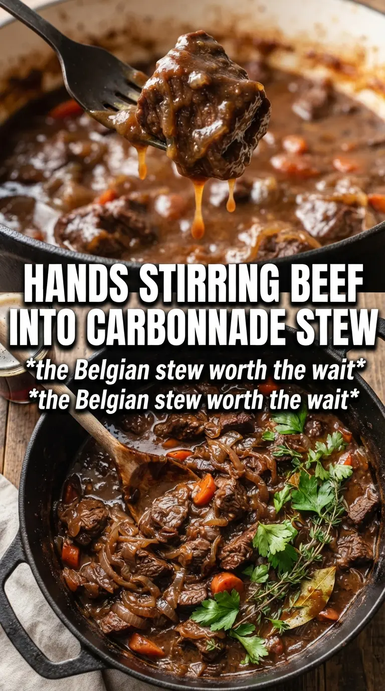 Beef Carbonnade Stew rich braised beef caramelized onions